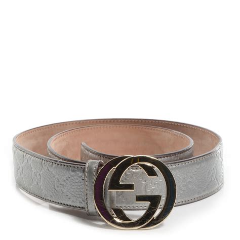 gg Gucci belt silver